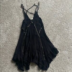 Free People Black Slip Dress